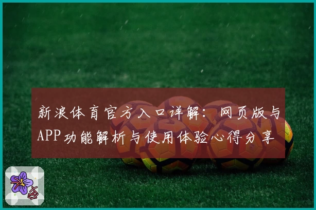 新浪体育官方入口详解：网页版与APP功能解析与使用体验心得分享